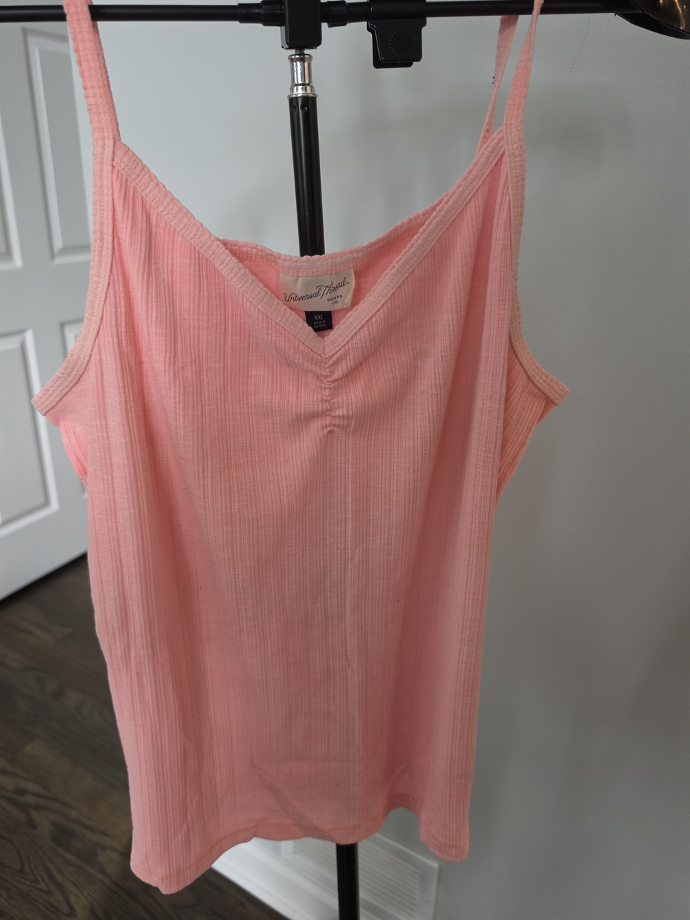 Universal Thread Pink Ribbed V-Neck Cami Top